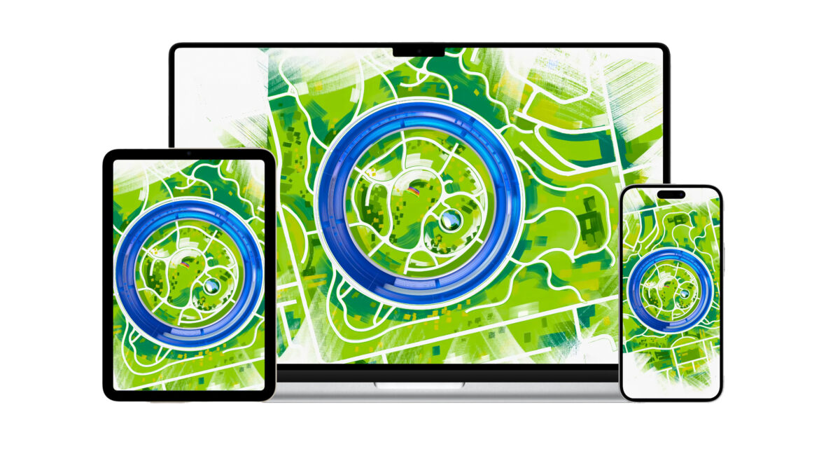 M4 iPad Pro、iPad Air 6、手绘 Apple Park 墙纸分享，iPhone 也能用！ 第6张