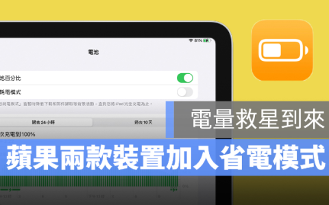 MacBook、iPad 怕太耗电？macOS 12 与iPadOS 15 都加入了省电模式