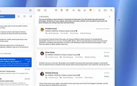 macOS 15.4 及 iPadOS 18.4 引进新版 Mail App 接口
