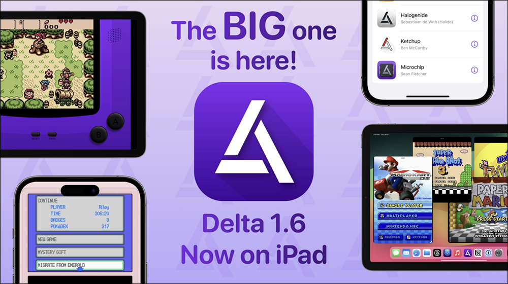 Delta 游戏模拟器终于支援 iPadOS！经典掌上游戏机变大了，Game Boy、NES、SNES、N64、NDS、DS 等主机在 iPad 也能玩 第1张