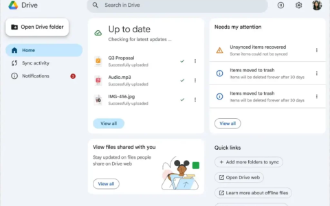 Google Drive for Desktop 推出重新设计界面提升用户体验