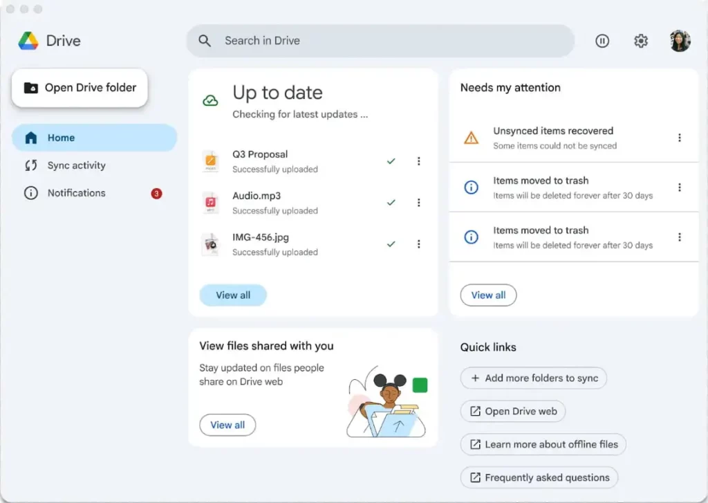 Google Drive for Desktop 推出重新设计界面提升用户体验